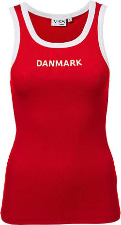 VRS Dame Rib Tanktop - Rød