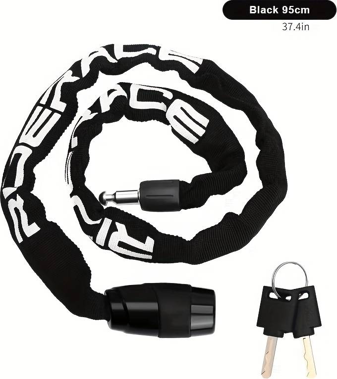 Temu Riderace 95cm Bicycle Chain Lock