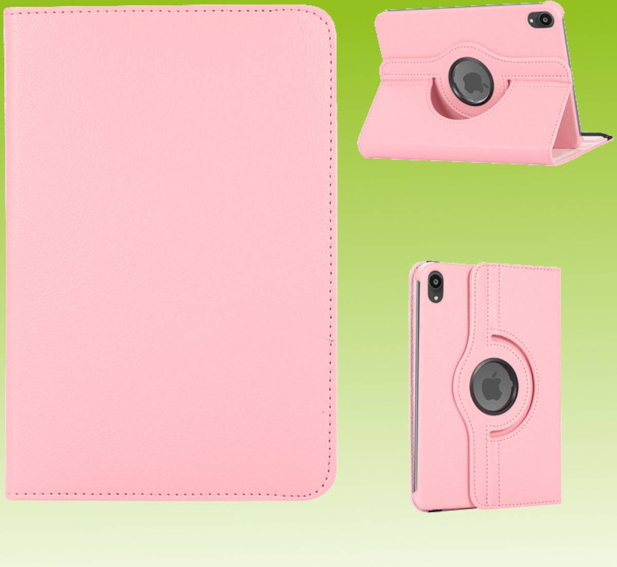 Ipad mini 2024 Wigento Ipad Mini 2024 360 Rotation Kunstleder Hülle Rosa