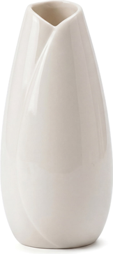 Flower vase Unique Bargains Modern Matte Ribbed Decorative Flower Vase