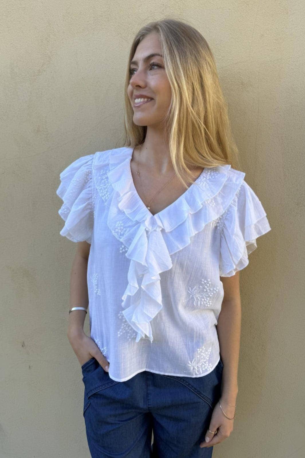 Continue Ines Fringles - White
