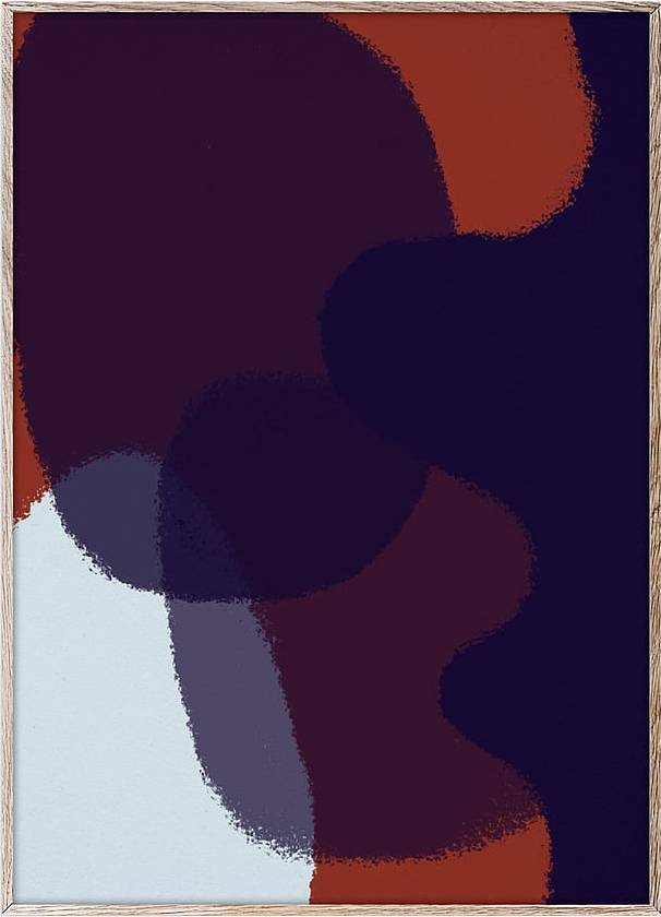 Paper Collective Ink Grain 50x70 Cm Multi Patterned Tavla