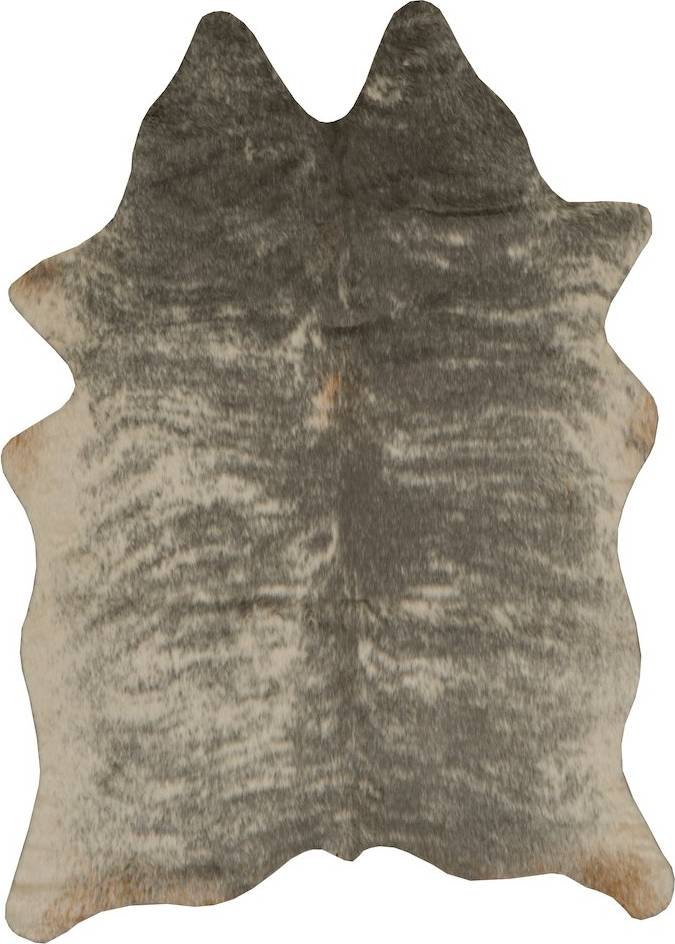 Linon Faux Cow Hide Mini Mix Rug Gray, Multicolor