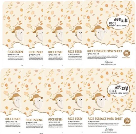 esfolio Rice Essence Mask Sheet 25ml Set