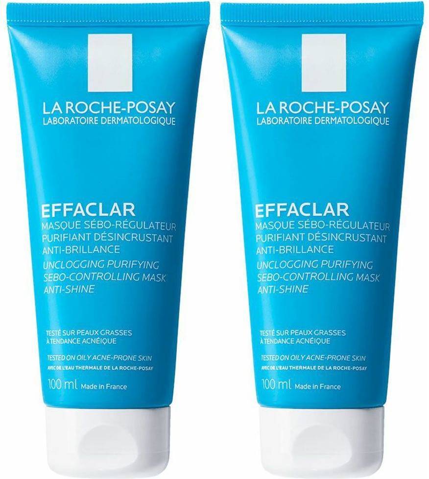La roche posay effaclar La Roche-Posay Effaclar Masque Sébo-régulateur 2x100 ml 100ml