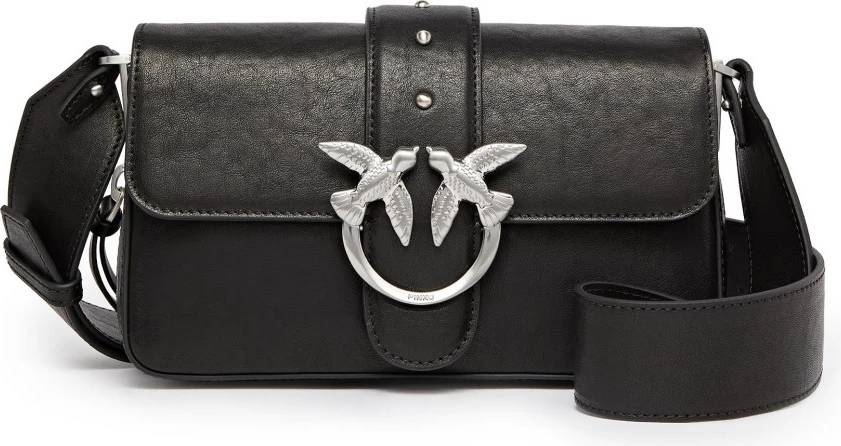 Pinko Sac Rabat Love One Slouchy Zip Mini Skuldertaske - Sort