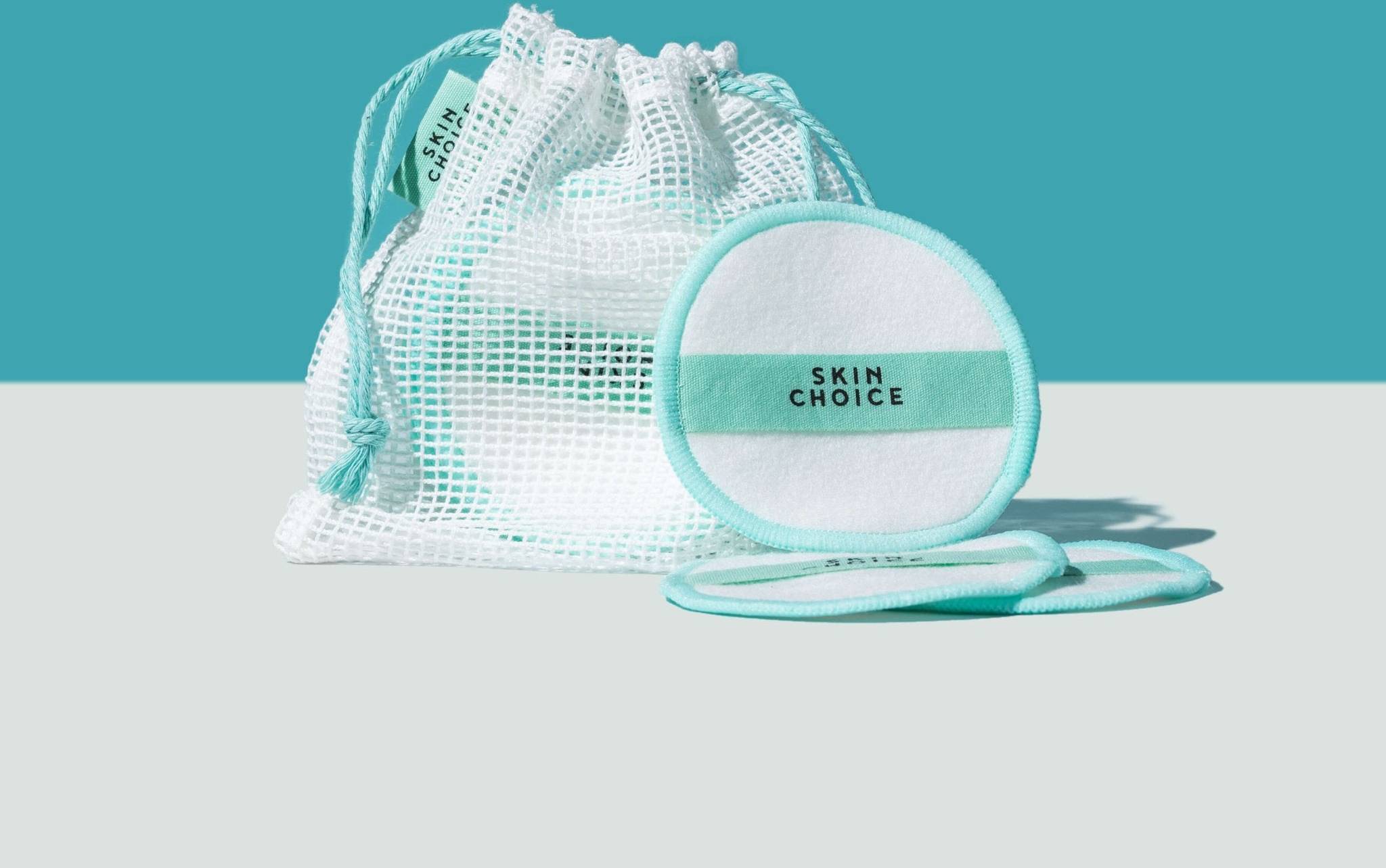 Reusable Cotton Rounds with Mesh Pouch