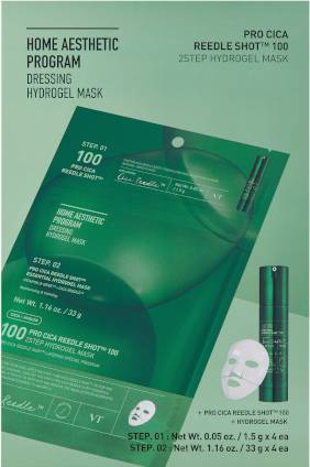VT Cosmetics Pro Cica Reedle Shot 100 2Step Hydrogel Mask 4ea