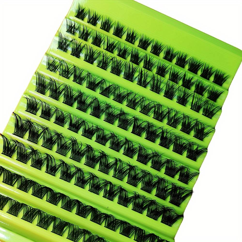 Temu Segmented False Eyelashes Large Capacity Curly Exaggerated