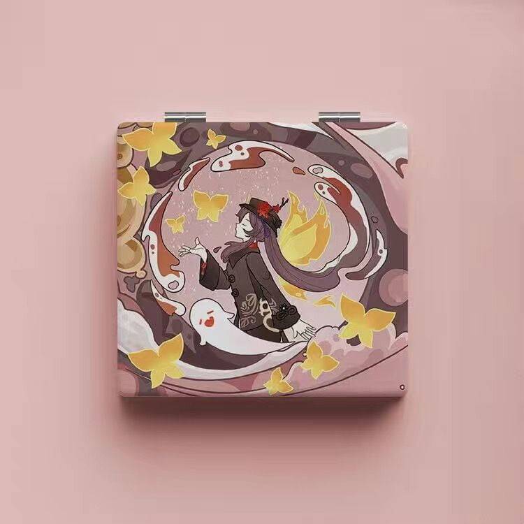 Portable Square Makeup Mirror Zoom Function
