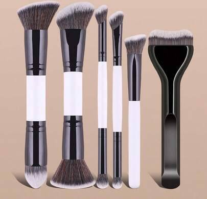 Shein Professional Makeup Brush Set Dual-Ended Multi-Function Tools Kit