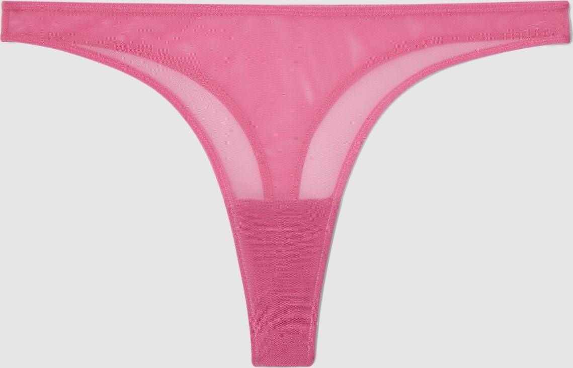 Understatement Mesh Thong Trosor Dam Rosa - Rosa