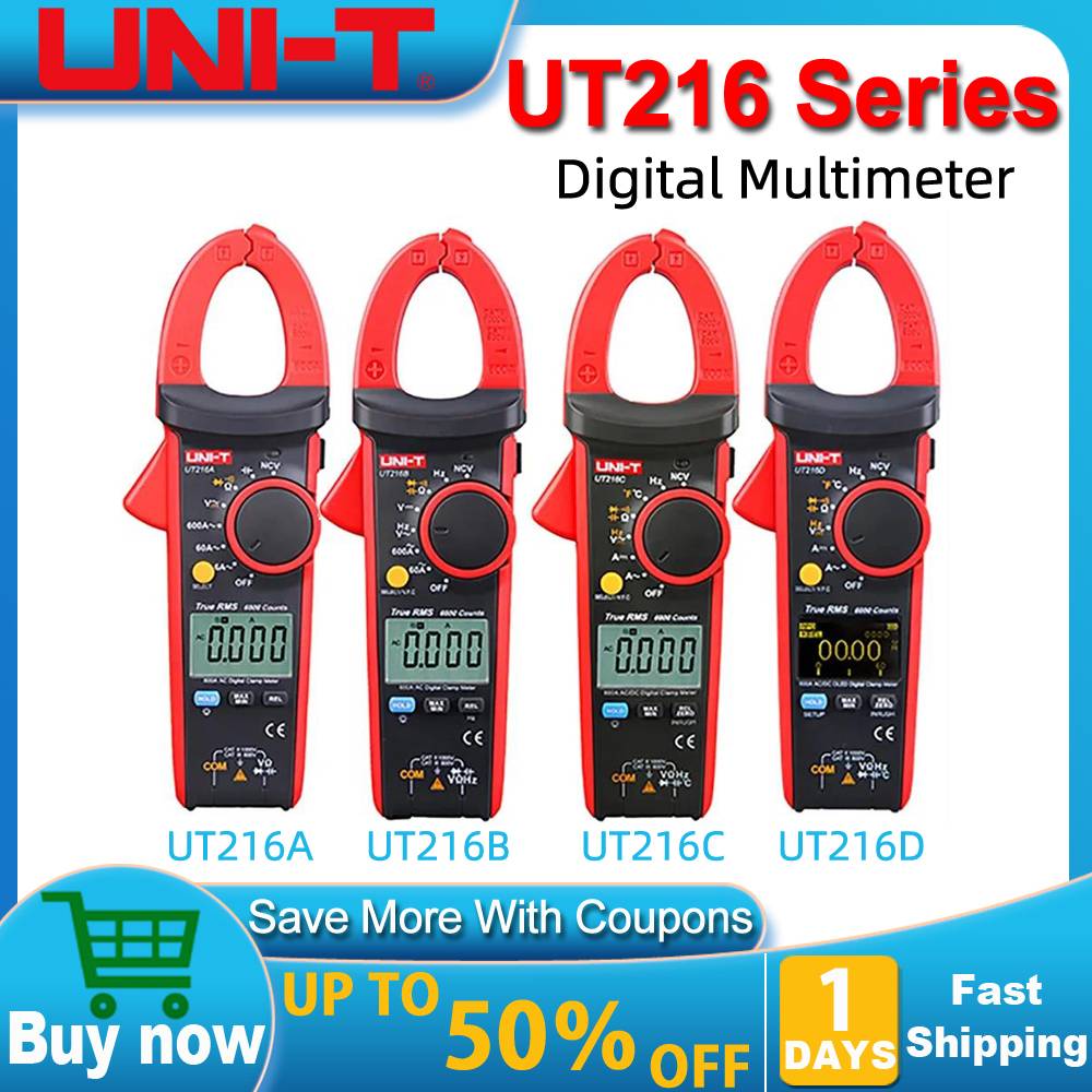 UT216C 600A True RMS Digital Clamp Meter