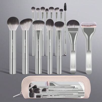 Makeup Brush Set Including Foundation Brush