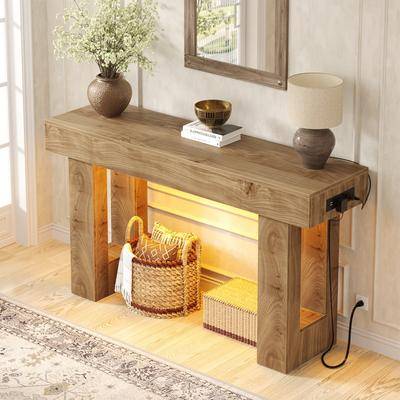 Motion sensor light Rackcog 63 Inch with Motion Sensor Light Console Table