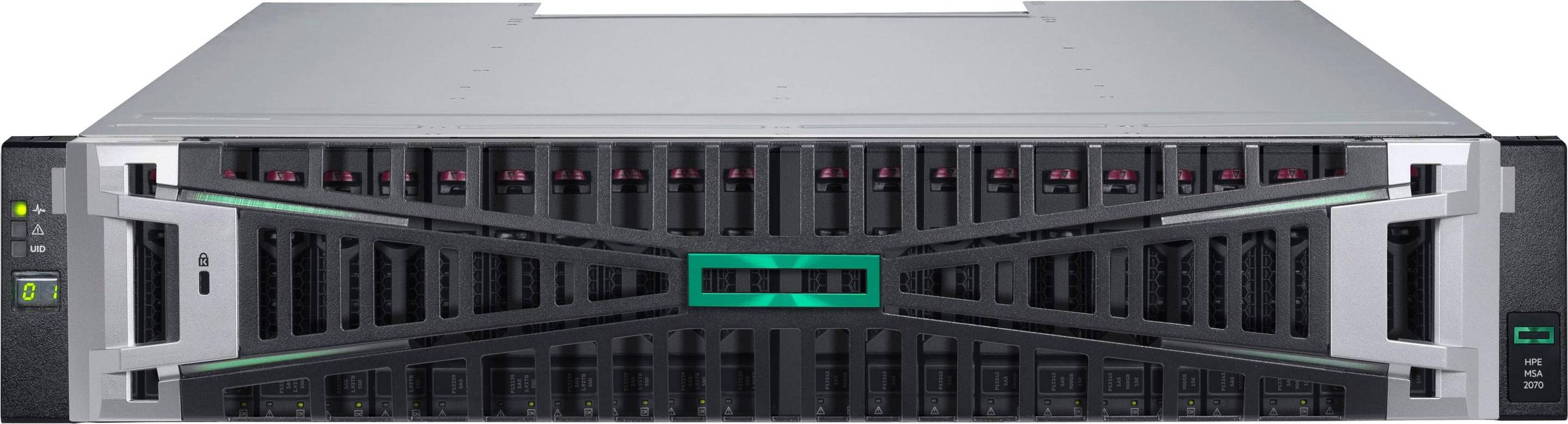 HPE Modular Smart Array 2070 SFF 2x32Gb FC 4-Port Controller Storage