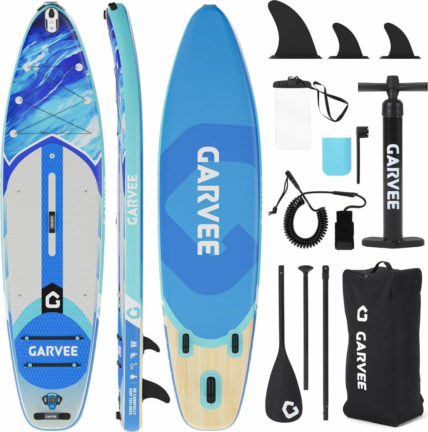 Inflatable stand up paddle board Gaomon 11Ft Inflatable Stand Up Paddle Board Kit