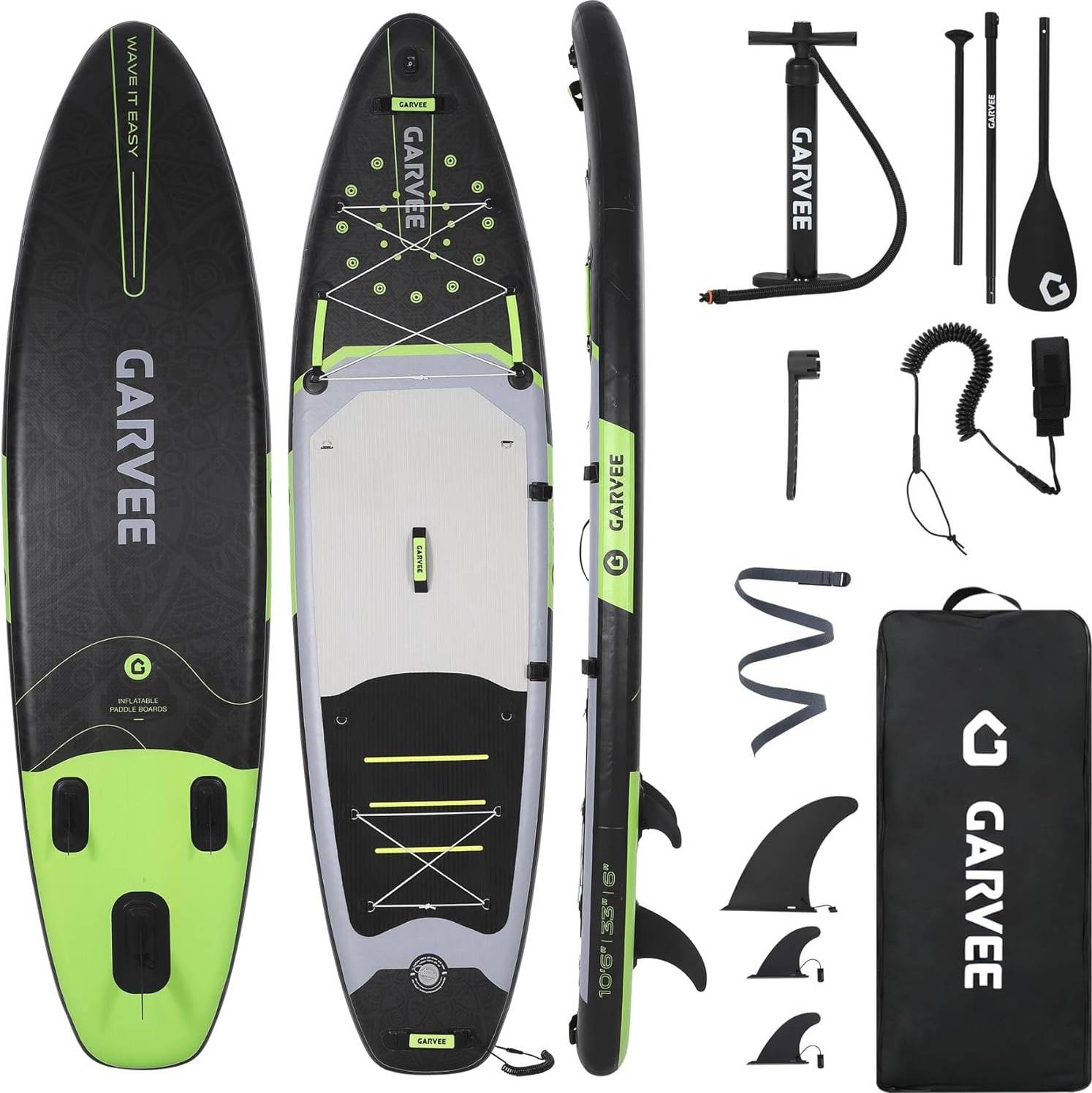 Inflatable stand up paddle board Gaomon 10.6Ft Inflatable Stand Up Paddle Board Kit