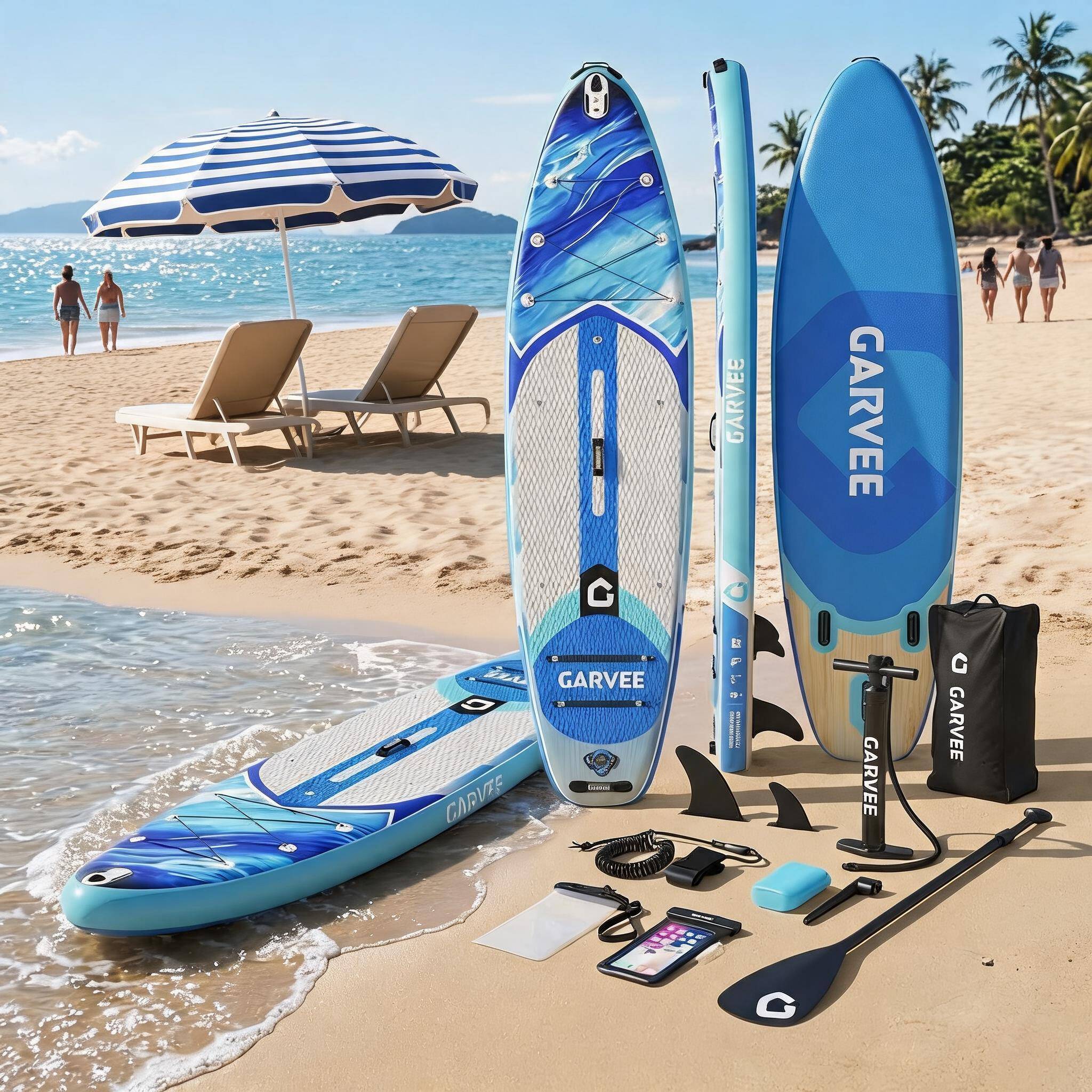 Inflatable paddle board Encore 11FT Blue PVC Inflatable Paddle Board