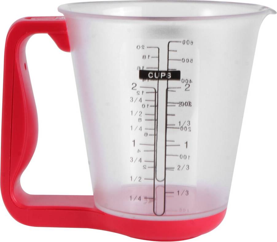Inoomp 2Pcs Red Kitchen Measuring Cup Digital LCD Display