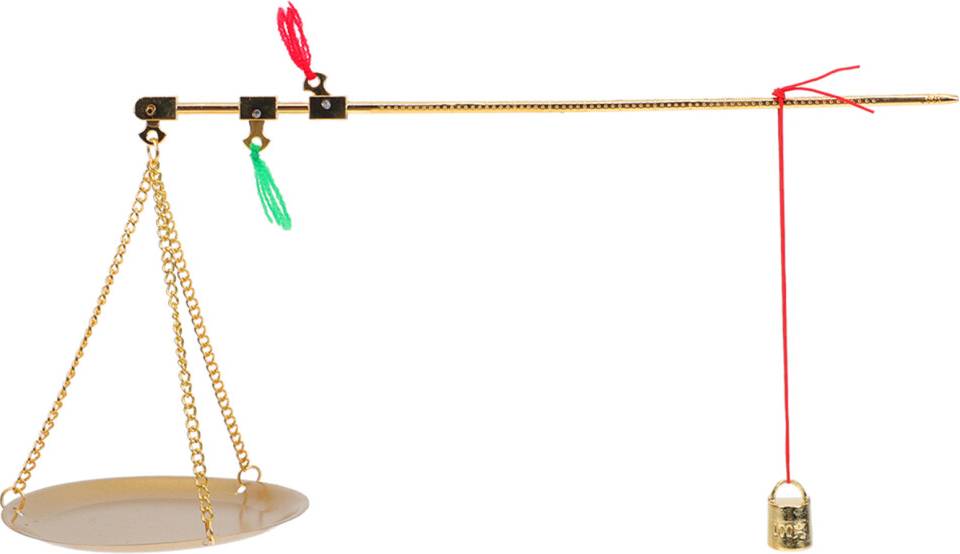 ABOOFAN 2 Pièces Balance Cuivre Doré Plateau Rond