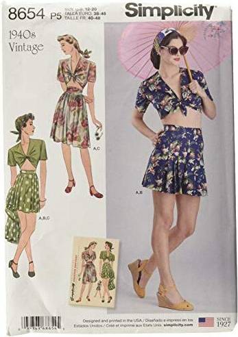 8654 Simplicity Paper Sewing Pattern 8654 P5