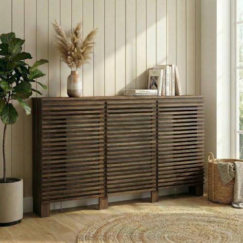 Duratherm Milan Radiator Cover Walnut MDF Cabinet Shelf