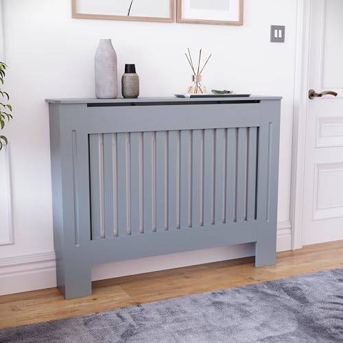 Vida Designs Chelsea Radiator Cover Grey Medium