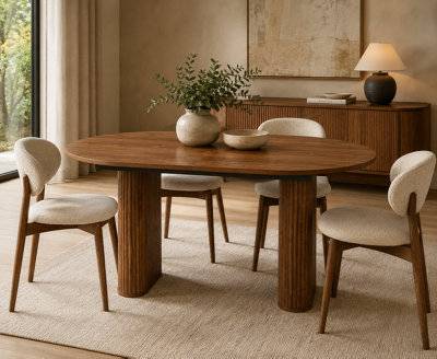 HomeTouch Extendable Room Dining Table