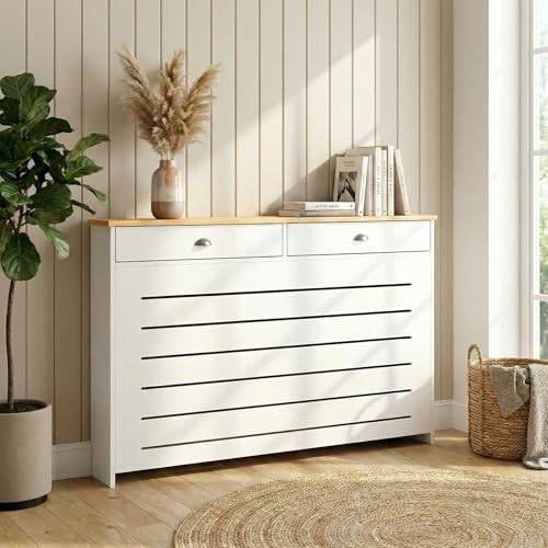 Duratherm Radiator Cover Cream Painted MDF Cabinet