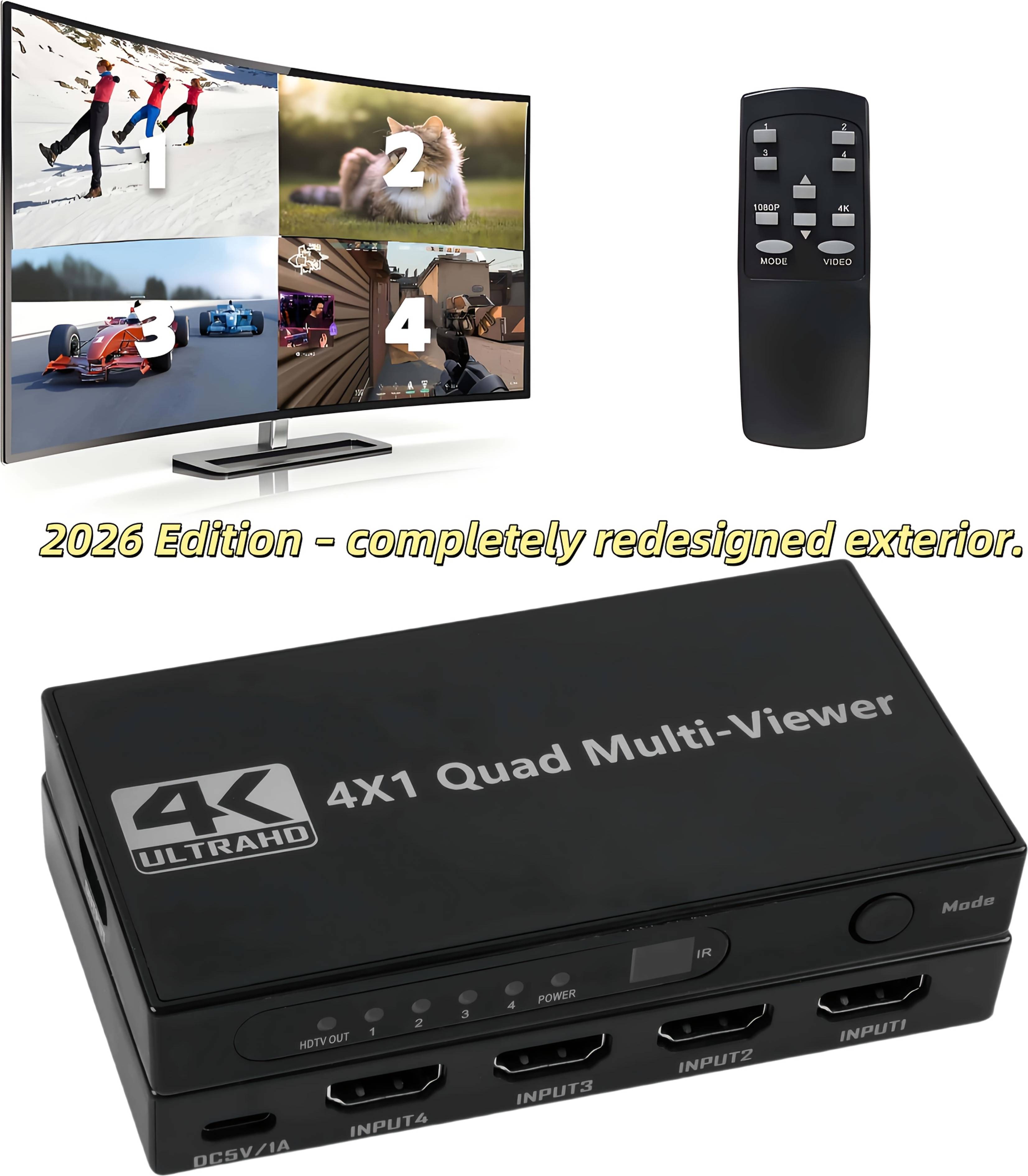 Temu 4K Multi-Viewer HDTV Switcher