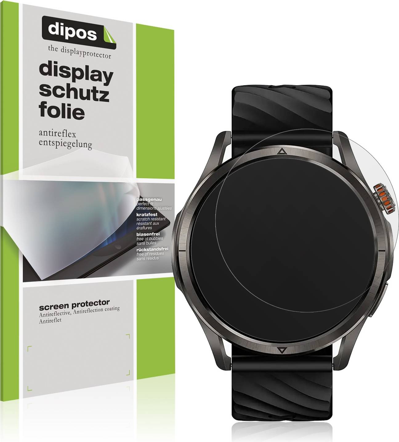 Dipos Screen Protector For Kospet Magic R10 1.43 Zoll