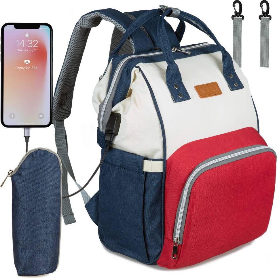 Baby Nappy Backpack Multi Function USB