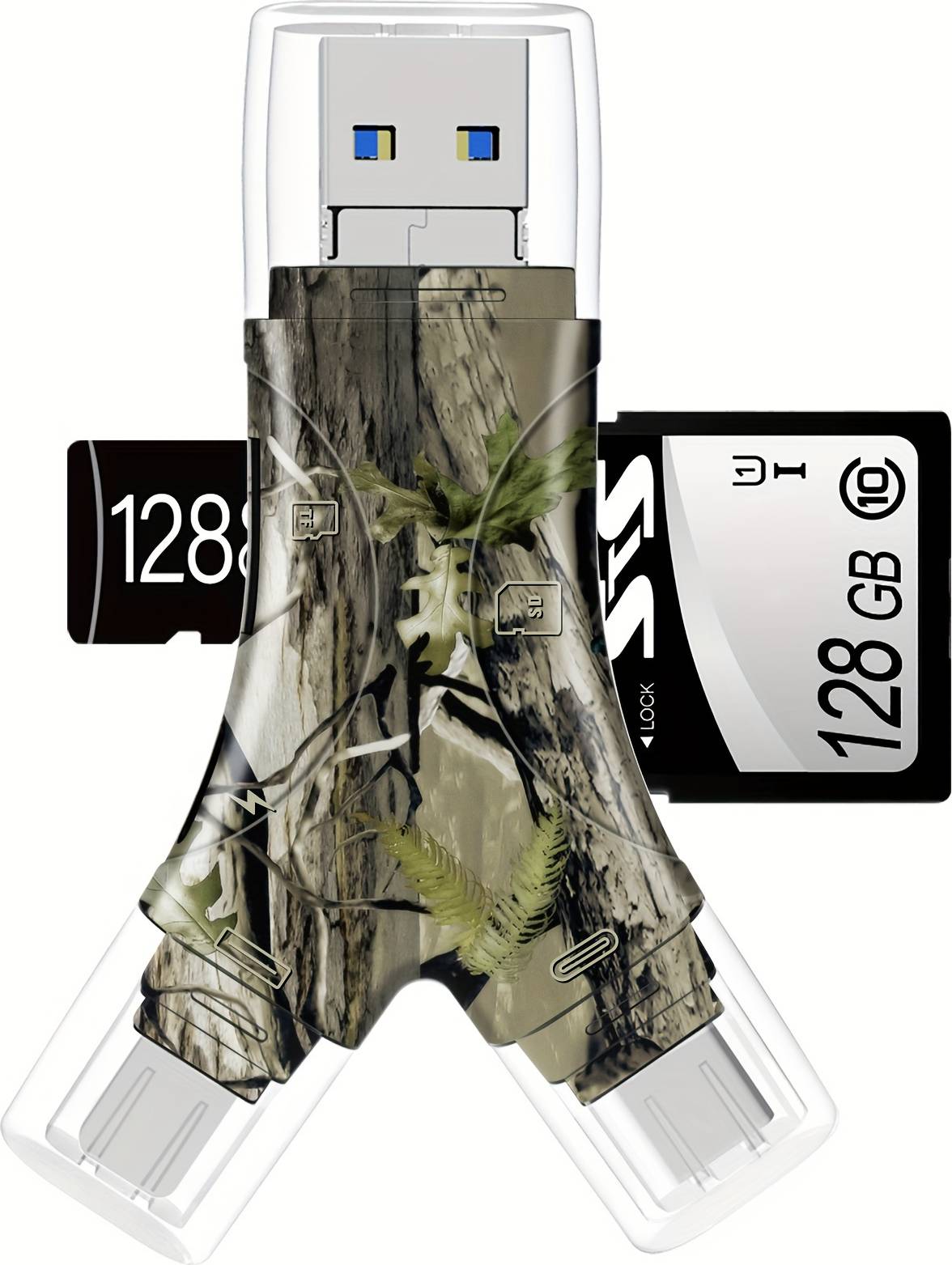 Temu 4 In1 Sd Card Reader Trail Camera