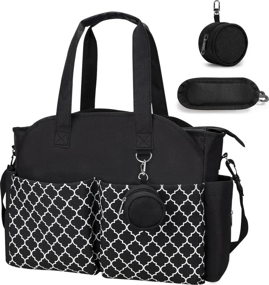 Multifunctional Nappy Changing Bag with Pacifier