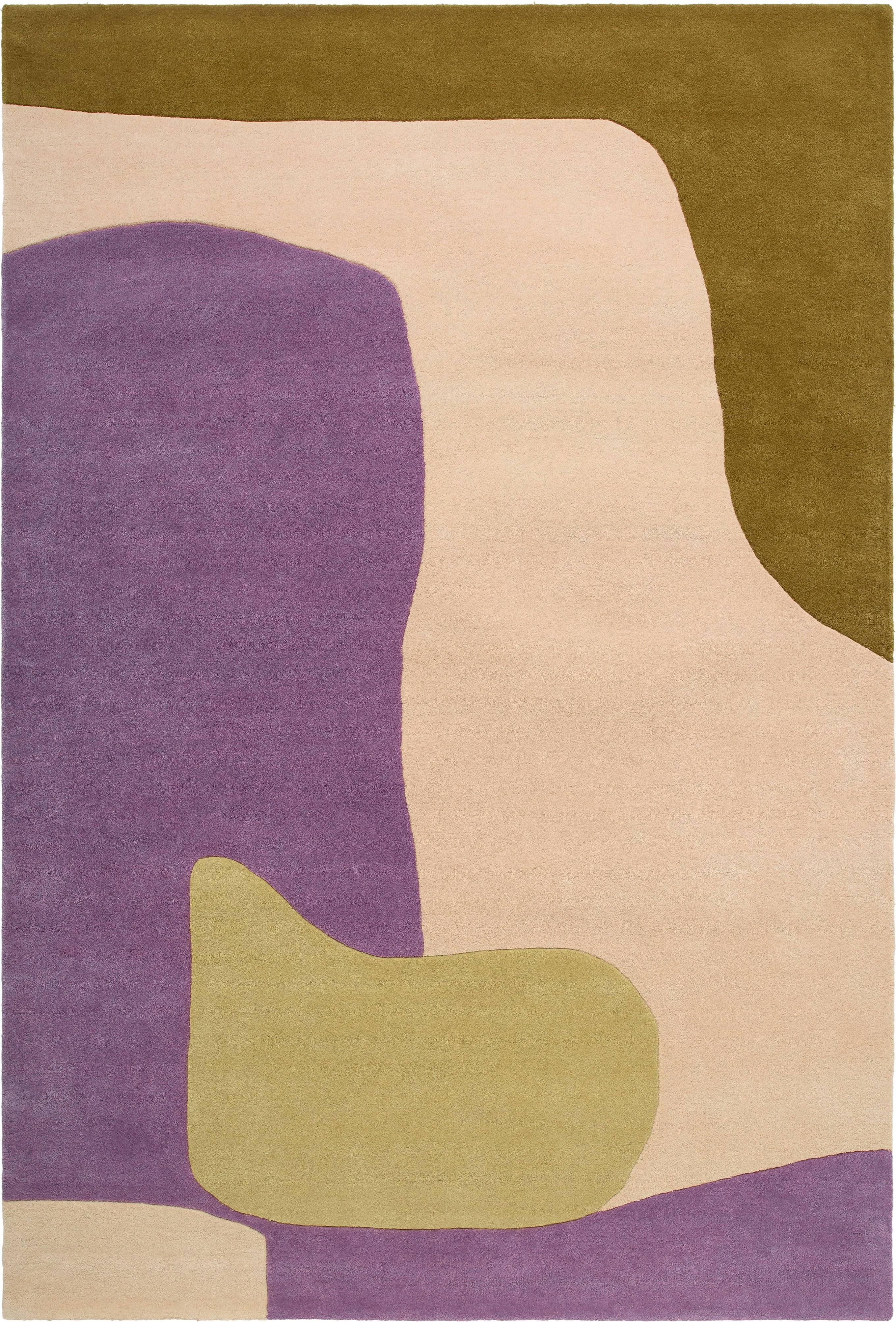 Abstract Wool Rug 180x270 cm