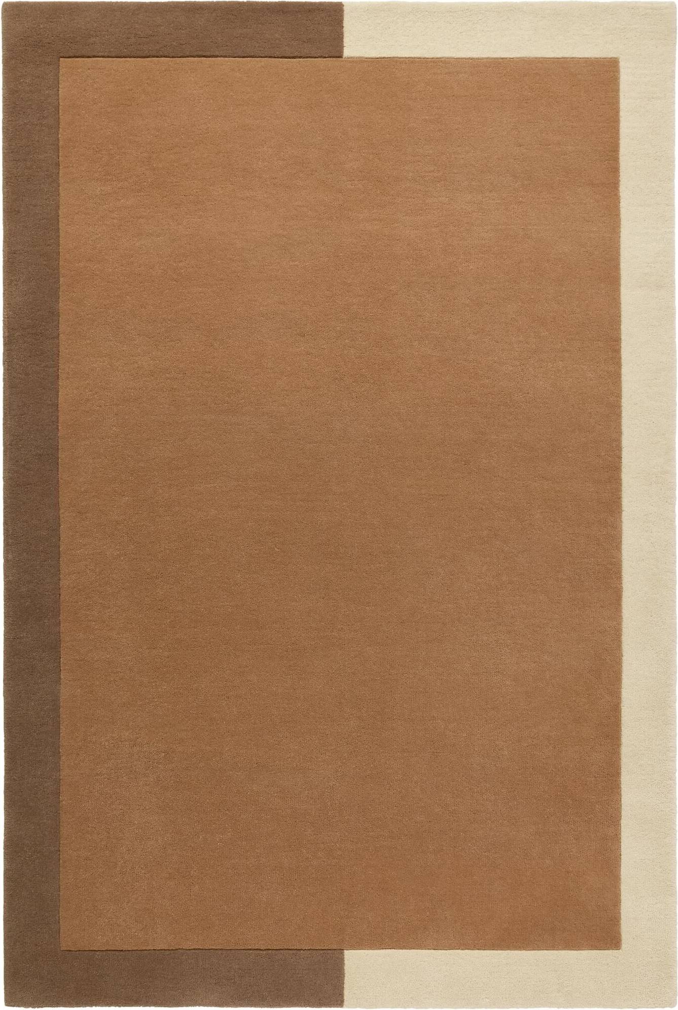 Frame Wool Rug 250x350 cm Cinnamon