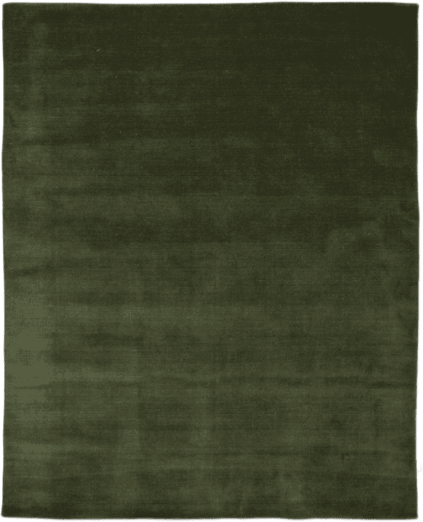 Solid Rug 170x230 Cm Wool Forest Green