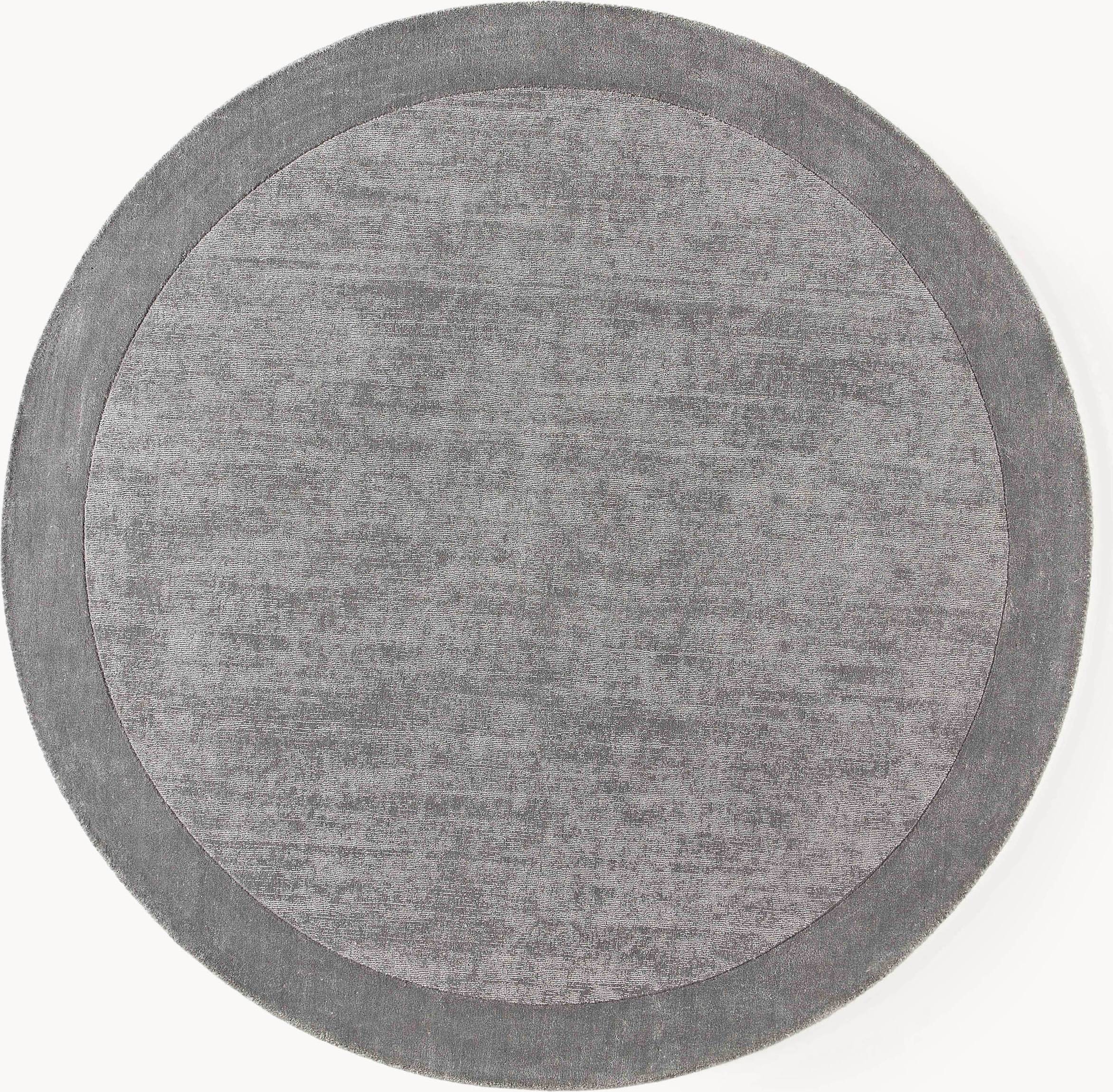 Westwing Collection Round Low-Pile Rug Kari Grey