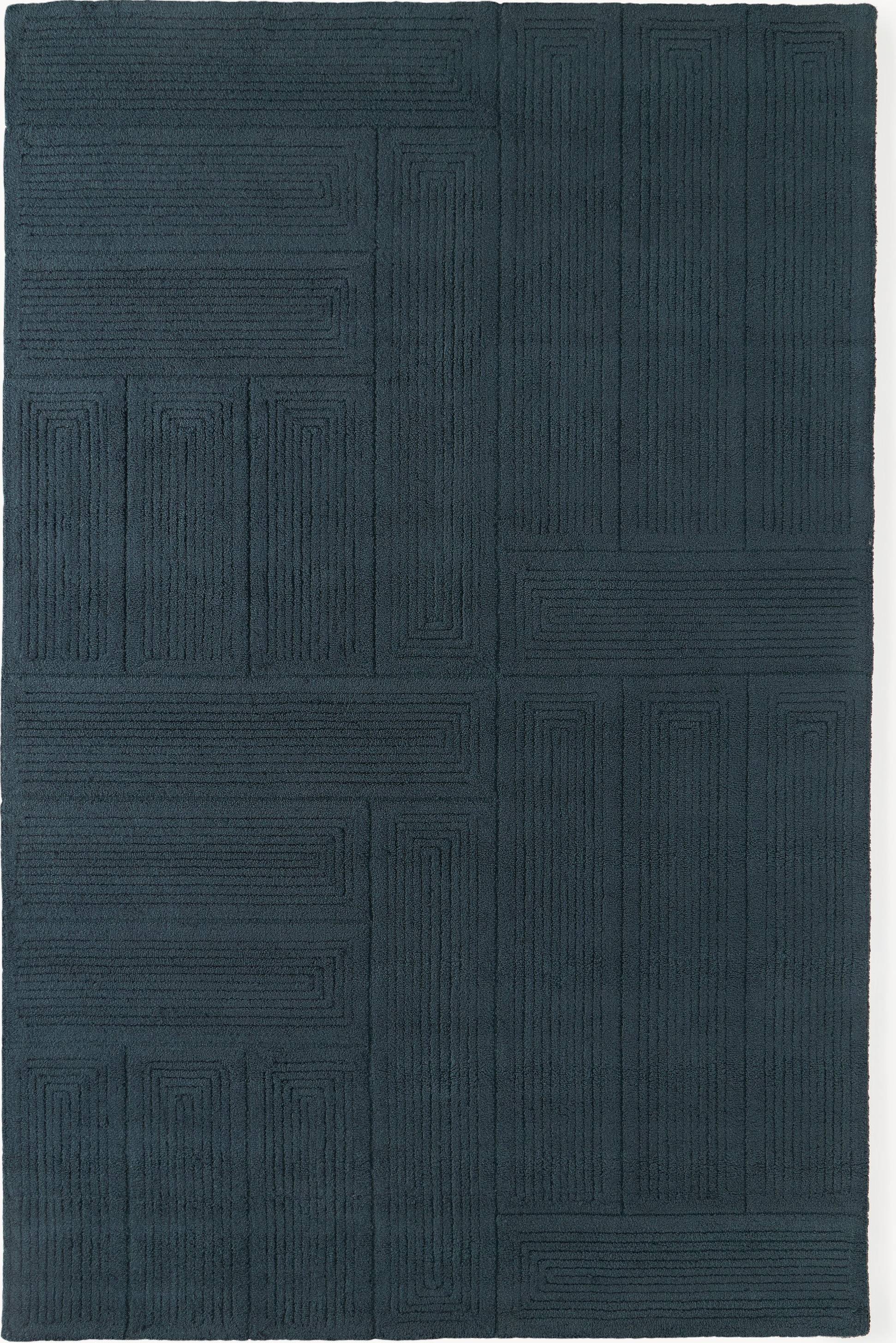 Westwing Collection High-Low Wool Rug Alexia Hand-Tufted