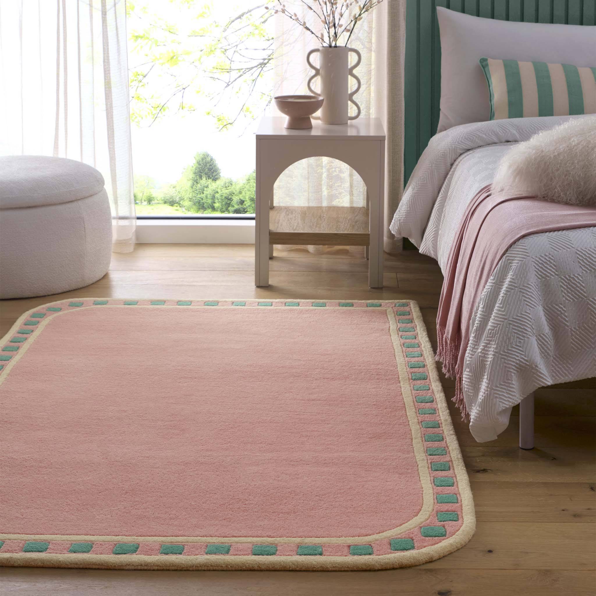 Hug Rug Origins Borderline 80x150 Pink