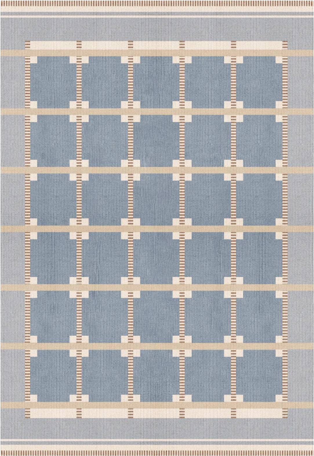 Layered Röllakan Ruth Wool Rug 250 x 350 cm Blue, Multicolour