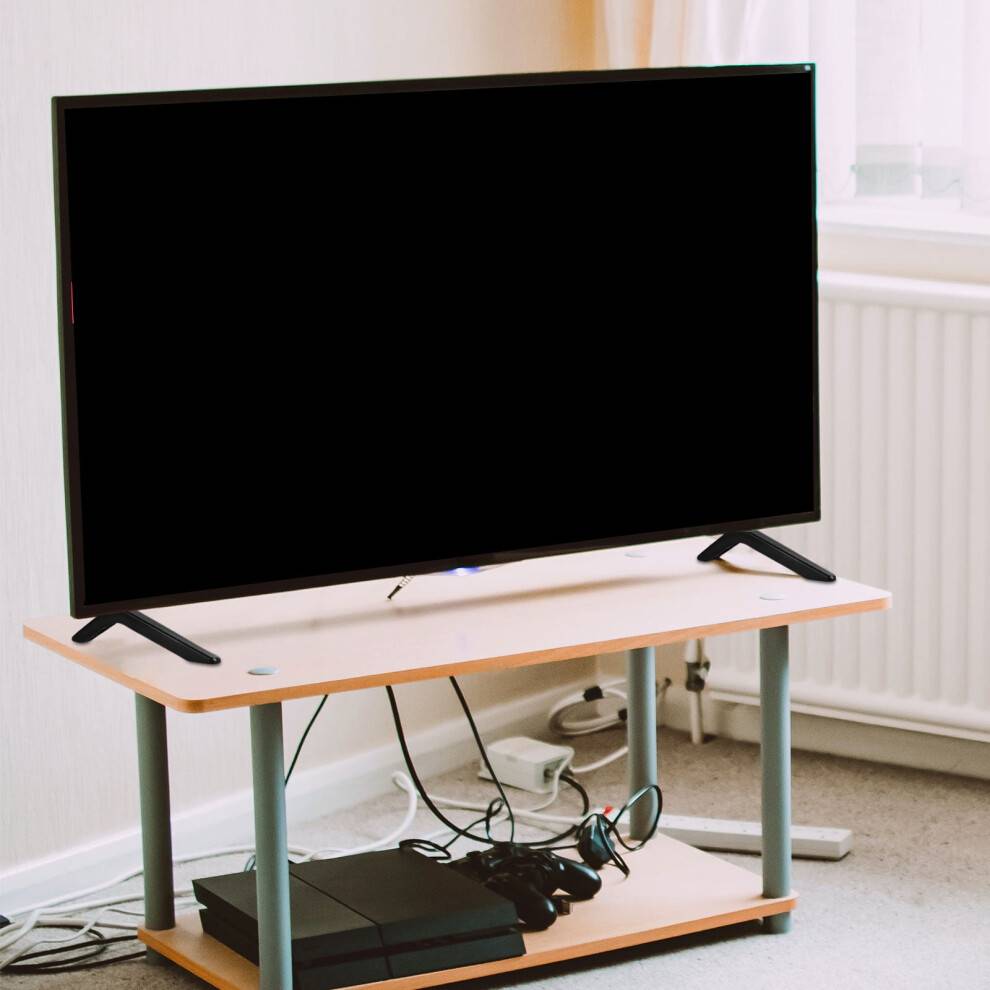 Tv riser 2Pcs TV Riser Stand Black