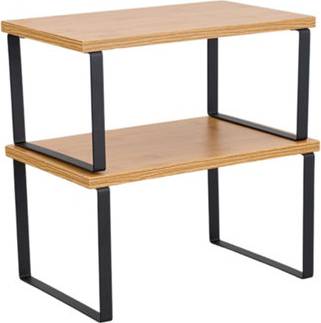 Living and Home Set Of 2 Stackable Kitchen Spice Storage Racks