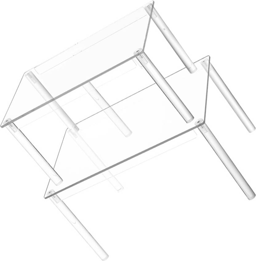 Happyyami 2pcs Stackable Acrylic Spice Rack Organizer