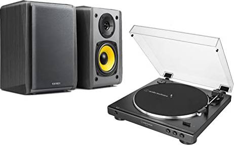 Bluetooth player AT-LP60 Turntable R1010BT Active Bluetooth Speaker Set