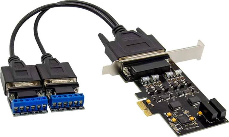 Jojomino Parallel Port DB25 25Pin PCIE Riser Card