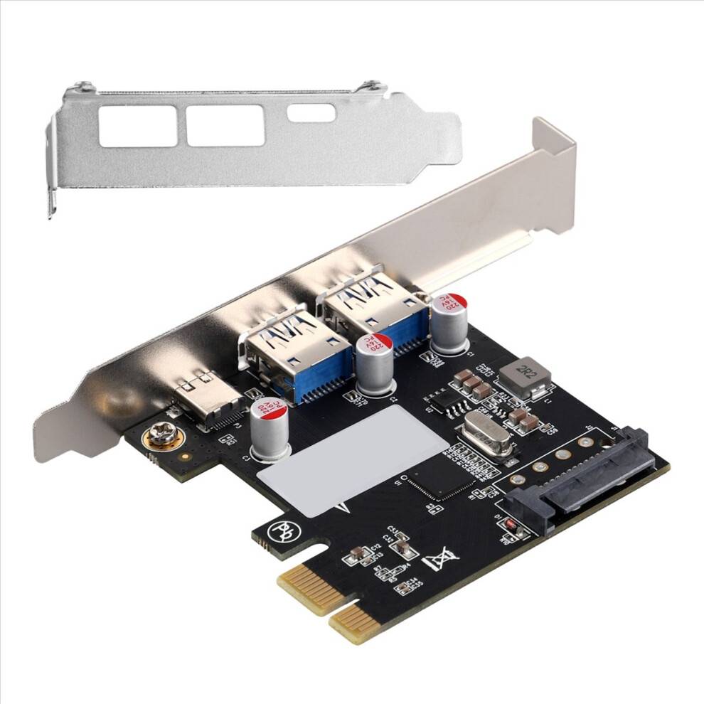 Torribaly Expansion Card Desktop Graphics PCI-E1x USB3.1 Type-C