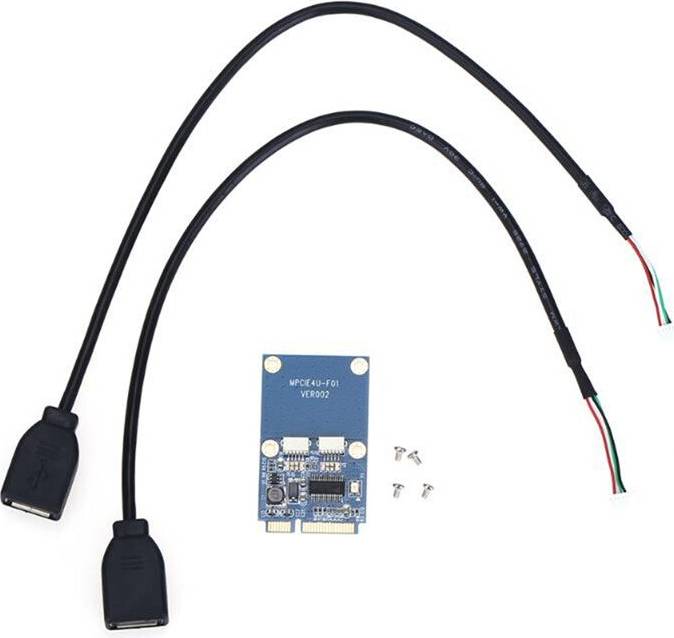 Melitt Mini PCI-E PCI Express Dual USB Adapter