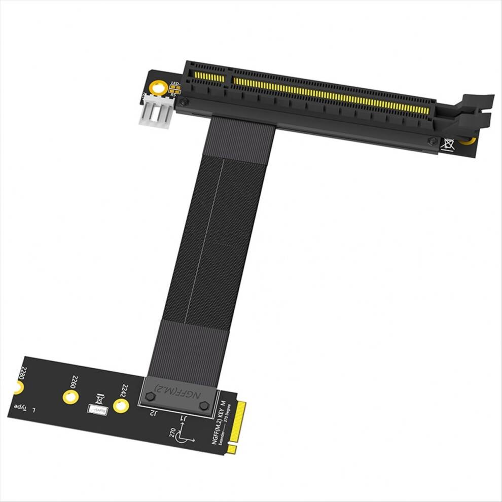 Typecat M.2 NGFF Key M to PCIe 16x Card Riser Adapter